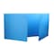 Flipside 18 x 46.5 Corrugated Plastic Study Carrel Blue, PK24 19372-24 - alternate 2